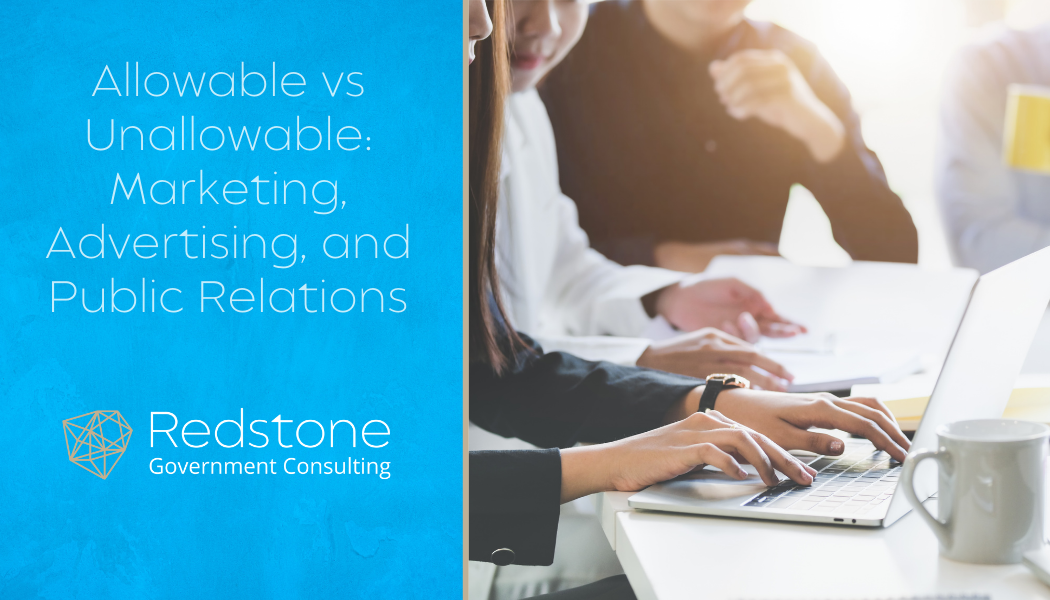 Allowable Vs Unallowable Marketing Advertising And Public Relations
